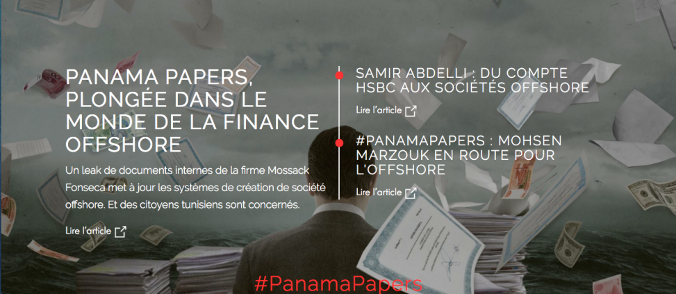 Screenshot www.inkyfada.com zu den Panama Papers und Korruption in Tunesien
